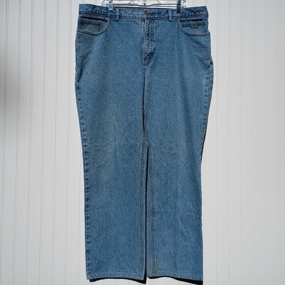 Columbia Jeans Mens 40 x 30 Blue Denim Bonehead Jean Vtg Straight Leg Casual Y2K - Picture 1 of 12